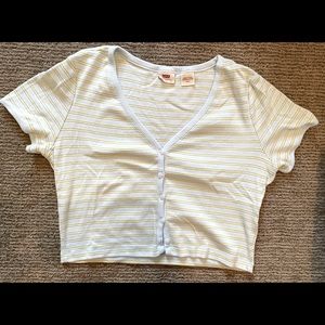 Levi Button-up Crop Top, size M